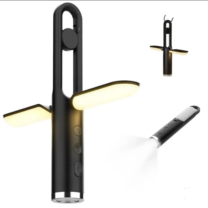 GEERTOP folding LED rechargeable camping light with fold-out panels