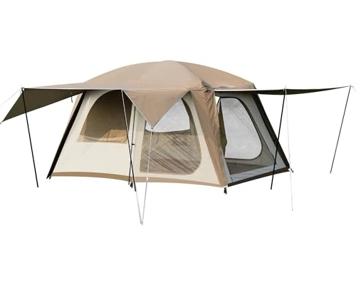 GeerTop 4-6 person two-room family pole tent