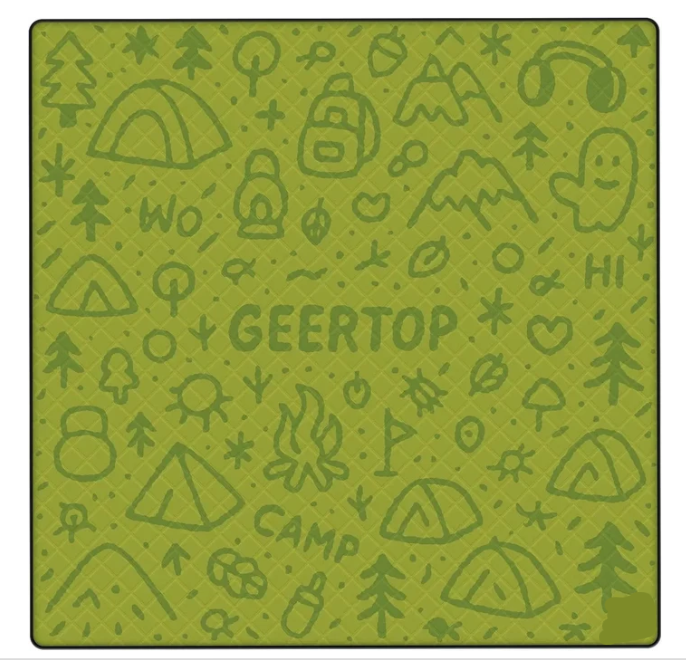 GEERTOP green graffiti print leisure camping mat