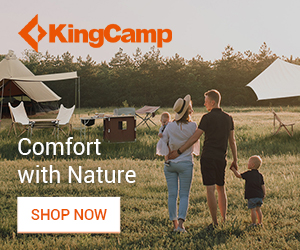 KingCamp Comfort with Nature camping gear