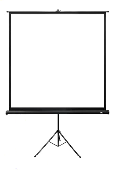 Tripod projector screen used for Glampabout tent movies